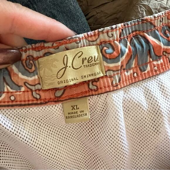 J.Crew 6" Stretch Printed Swim Trunks - Picture 6 of 8